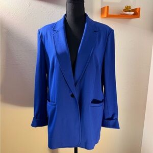 Bar III Royal Blue Long Blazer Jacket